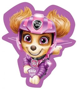 Tvarovaný 3D vankúšik Tlapková patrola - Paw Patrol - motív Skye v akcii - 41 x 34 cm
