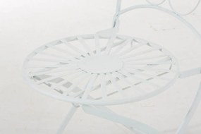 Kovová stolička skladacia Indra - Biela