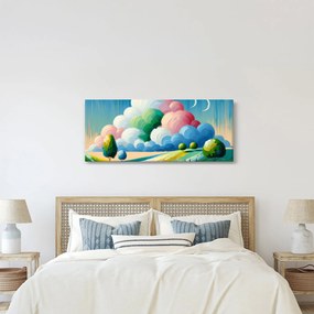 Obraz - Krajinka s mrakom (120x50 cm)