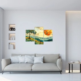 Obraz - Ilustrácia krajiny (90x60 cm)