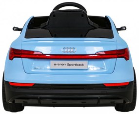 Audi E-Tron Sportback modré – Elektrické auto pre deti s pohonom 4x4, diaľkovým ovládaním