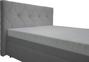 Sconto Posteľ s polohovacími roštami GELA sivá, 160x200 cm