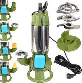 Ponorná Pumpa Moro 1500 Na Odpadovú Vodu, Špinavú Vodu, Liatinový Kal 360 L/min