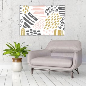 Obraz - Abstraktné ťahy (90x60 cm)