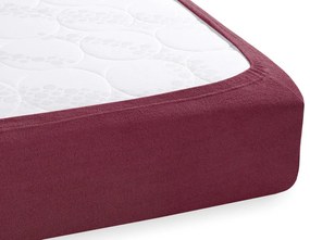 Froté napínacie prestieradlo FR-011 Bordó 90 x 200 - výška 20 cm