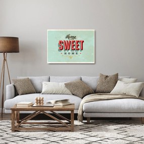 Sklenený obraz - Home sweet home (70x50 cm)