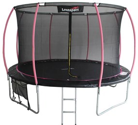 LEAN Sport Trampolína LEAN Sport Max 487 cm -  čierno-ružová