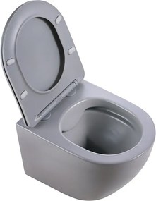 BPS-koupelny Závesná WC misa so SoftClose sedadlom HYD-6978, sivá