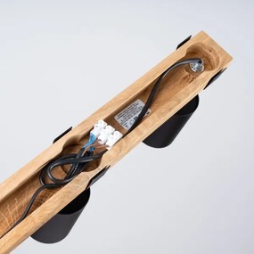 Sollux SL.1345 - Bodové svietidlo FAGER 3xGU10/10W/230V čierna