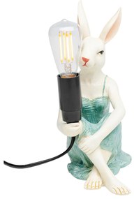 Girl Rabbit stolová lampa biela