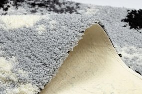 Kúpeľňový koberček ABSTRACT abstrakcia, protišmykový, mäkký - sivý
