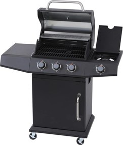 Plynový gril GASS MASTER 3+1 čierny