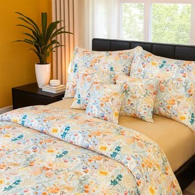 Kvalitex Bavlnené obliečky 5D 140x200 + 70x90 cm – Poľné kvety