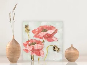 Ručne maľovaný obraz Vlčie maky 30x30 cm%