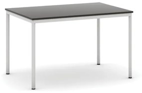 Jedálenský stôl, 1200 x 800 mm, doska wenge, podnož sv. sivá