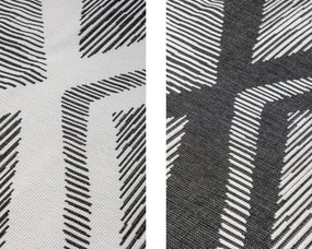 Obojstranný koberec Elle Decoration GEMINI Rhombus čierny