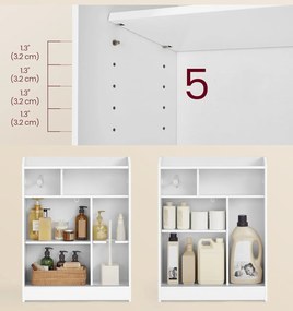 Koupelnová skříňka Vasagle Lavin bílá