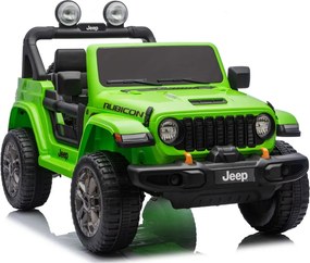 LEAN CARS Elektrické autíčko Jeep Rubicon 4x4 DK-JWR556 4x200W 24V zelené