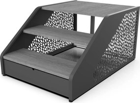 Schody k vírivke Poolex Wood - šedé