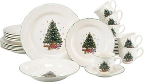 XXXLutz KOMBINOVANÝ SERVIS Tannenbaum bunt 30-dielne Creatable - Jedálenské sety - 007768082904