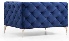 Tmavomodré kreslo Como – Artie