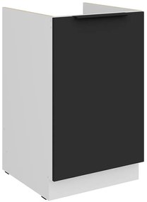 Kuchynská skrinka Aria-Bl/Wh Anti Fingerprint 50zl 1f Bb