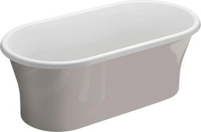Polimat Akrylátová voľne stojaca vaňa Amona New 150x75 POLIMAT-Rozmery: 150x75, POLIMAT-Farba vane: Biela / grafit lesk