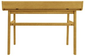 Pracovný stôl v dekore duba so sekretárom 44x115 cm Carteret – Woodman