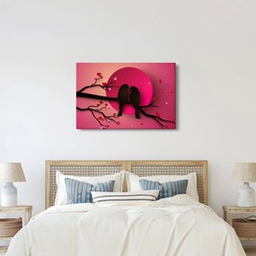Obraz - Zamilované vtáčiky (90x60 cm)