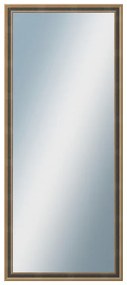 DANTIK - Zrkadlo v rámu, rozmer s rámom 60x140 cm z lišty TOOTH malá zlatá (3163)