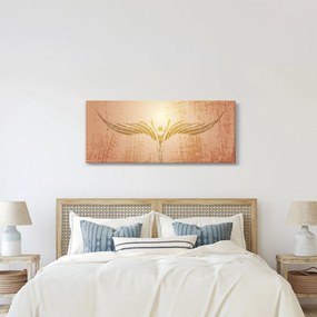 Obraz - Anjelská abstrakcia (120x50 cm)