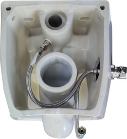 Isvea Isvea, SENTIMENTI CLEANWASH závesná WC misa, integrovaný ventil a bidetová spŕška, Rimless, 36x51cm, biela, 10ARS1010