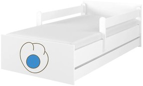 Raj posteli Detská posteľ " gravírovaná labka mačičky " MAX biela