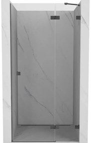 Mexen, Mexen Lunar pravé otočné sprchové dvere 70 cm, priehľadné, pištoľovo šedé kartáčované - 834-070-000-66-00-P