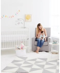 Skip Hop - Penové puzzle 72ks šedá/béžová