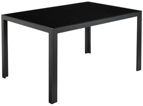 Livarno home Hliníkový záhradný stôl Houston, čierny  (100371163)