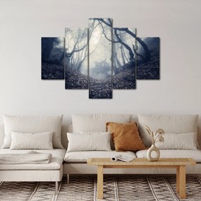 Obraz - Les v hmle (150x105 cm)