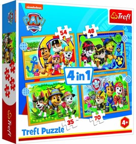 Trefl Puzzle Prázdniny Labková Patrola/Paw Patrol, 28,5 x 20,5 cm