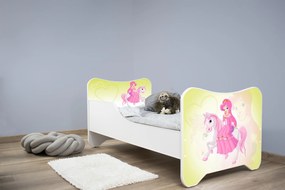 TOP BEDS Detská posteľ Happy Kitty 160x80 Princezná na koni