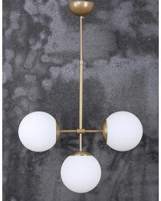 Biele/v zlatej farbe závesné svietidlo so skleneným tienidlom ø 15 cm Seagull – Squid Lighting