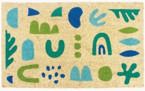 Ručne maľovaná rohožka z kokosového vlákna Sea Glass