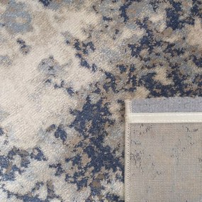 Moderný koberec s dokonalým modro-béžovým vzorom