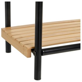 Bambusový regál v čierno-prírodnej farbe 41x77 cm – Casa Selección