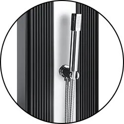 Formidra Solárna sprcha DADA 40L Antracit/Inox