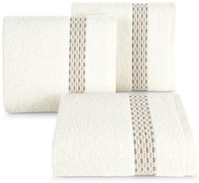 BAVLNENÝ UTERÁK RIVA SADA 3KS 70X140 CM KRÉMOVÁ