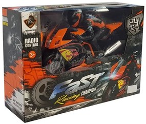 LEAN TOYS Motocykel 2.4G RC - oranžový