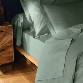 Svetlozelená napínacia bavlnená plachta 180x200 cm Lina – douceur d'intérieur