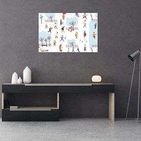 Obraz - Veselá zima (90x60 cm)