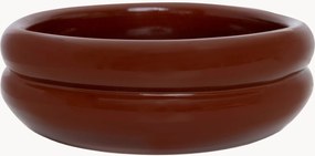 Ručne maľovaná keramická miska pre domáce zvieratá Double Row, v rôznych veľkostiach