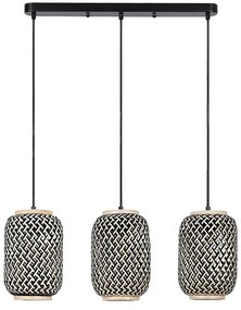 Rabalux 72093 - Luster na lanku ADALLA 3xE27/40W/230V ratan